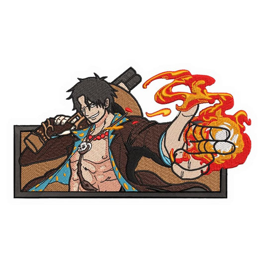 Fire Fist ACE embroidery Premium Vinyl Stickers