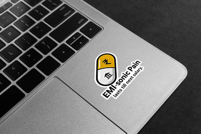 EMI Sonic Pain Premium Vinyl Stickers