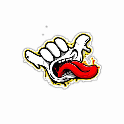 Mocking Hand Pop Art Bumper Sticker