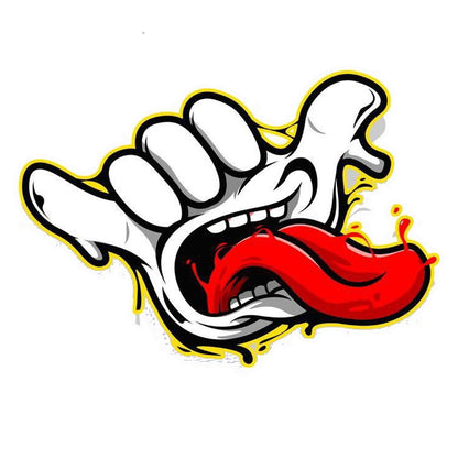 Mocking Hand Pop Art Bumper Sticker