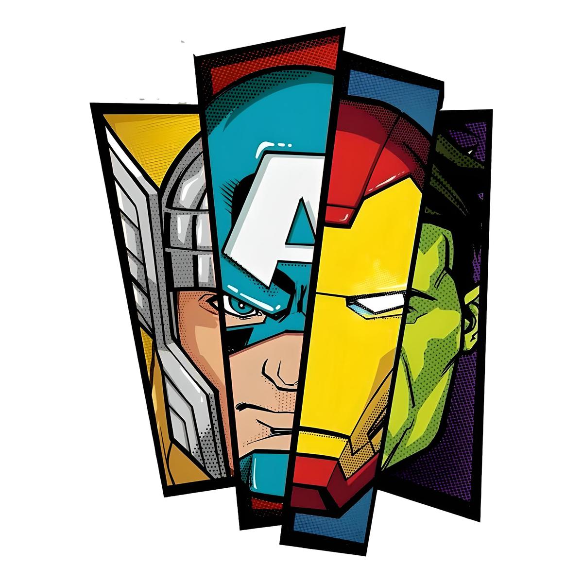 Avengers Cut Out Bumper Sticker