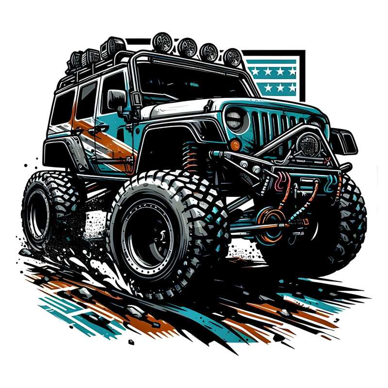 Monster Truck (Black) Bumper Sticker