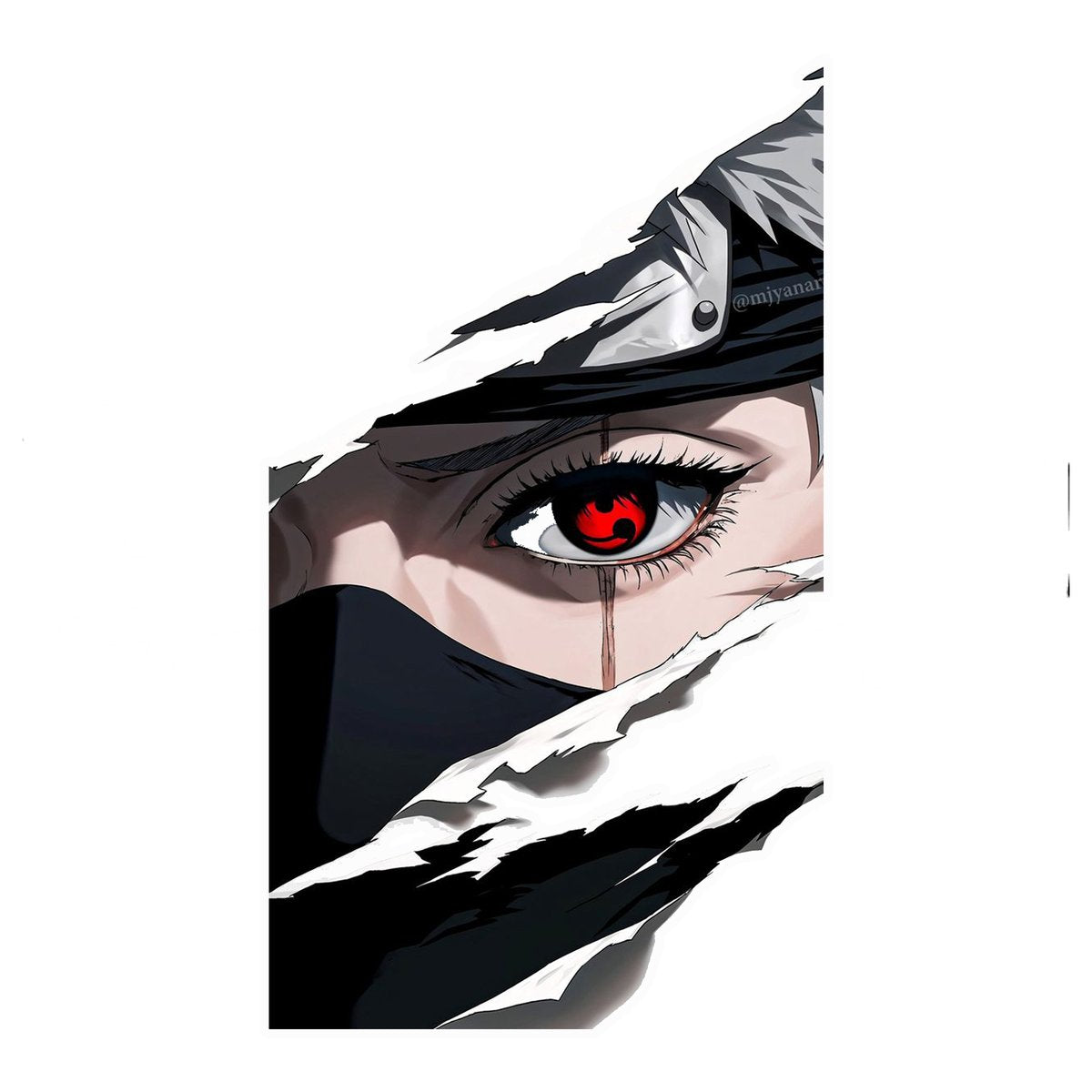 Kakashi Sharingan  Bumper Sticker
