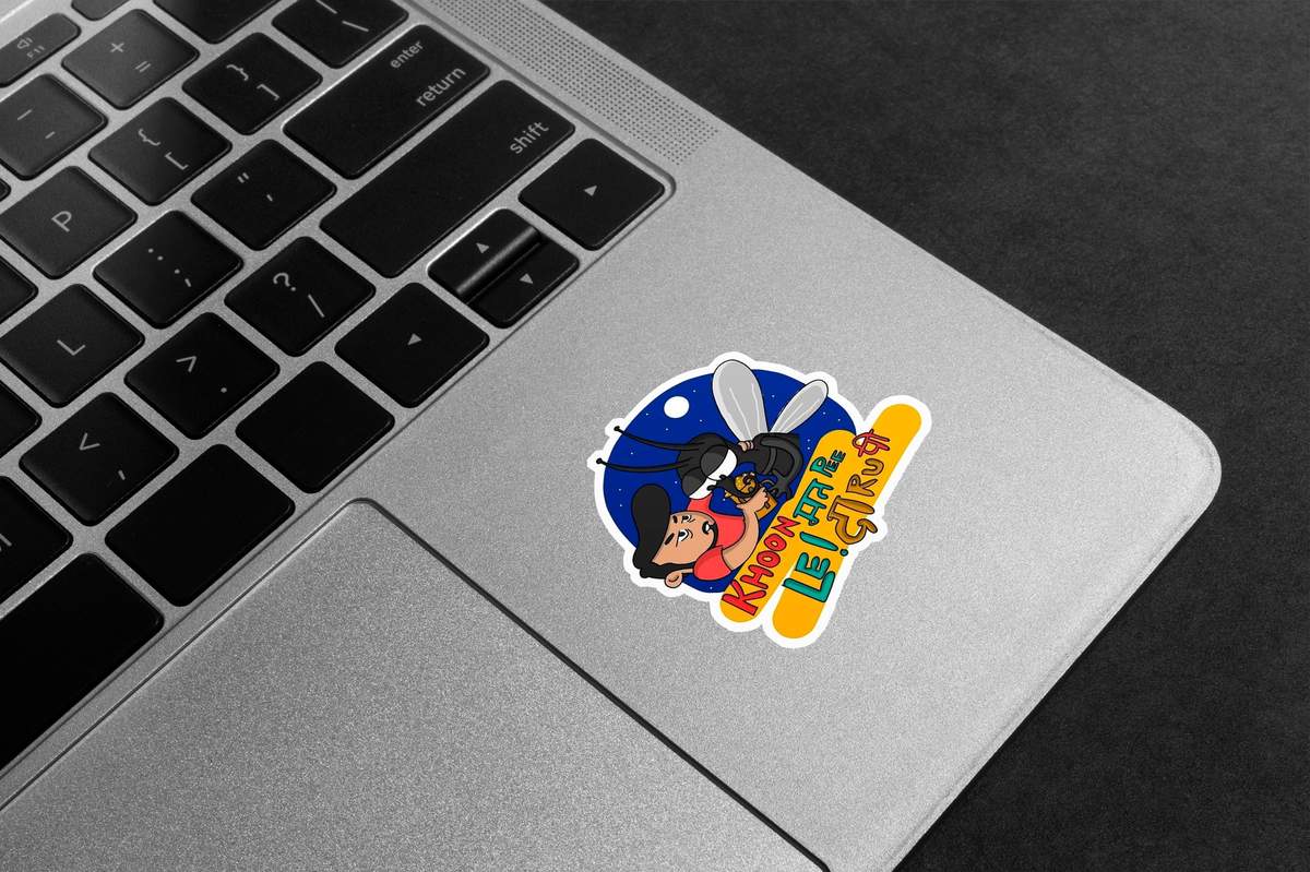 Mosquito Daaru Humour Premium Vinyl Stickers