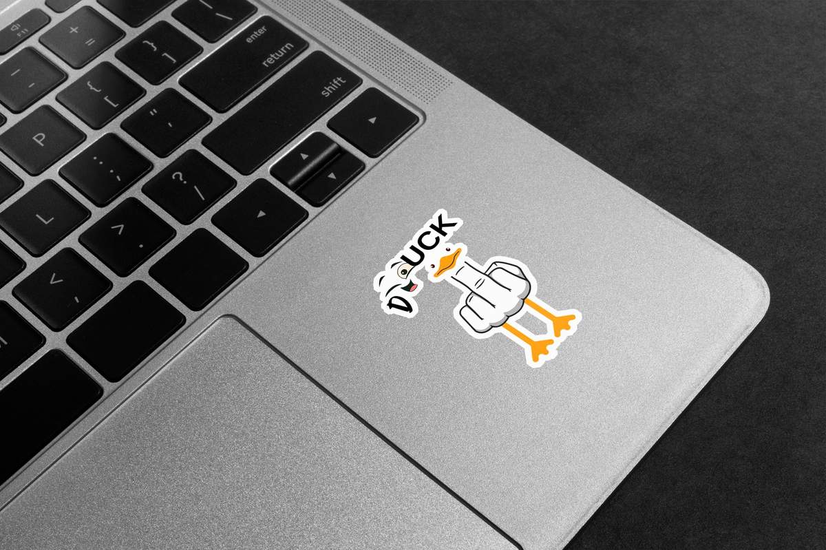 Duck You Finger Premium Vinyl Stickers
