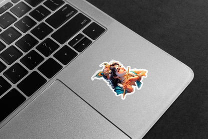 Krishna Flute Gaze Premium Vinyl Stickers