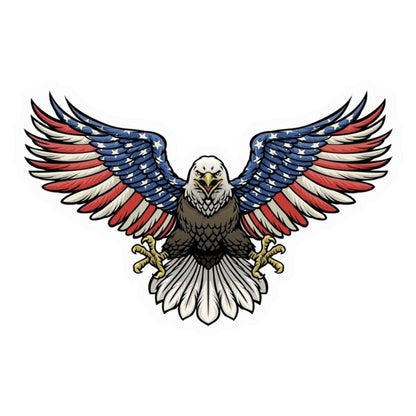 American Flag Eagle Flight Premium Vinyl Stickers