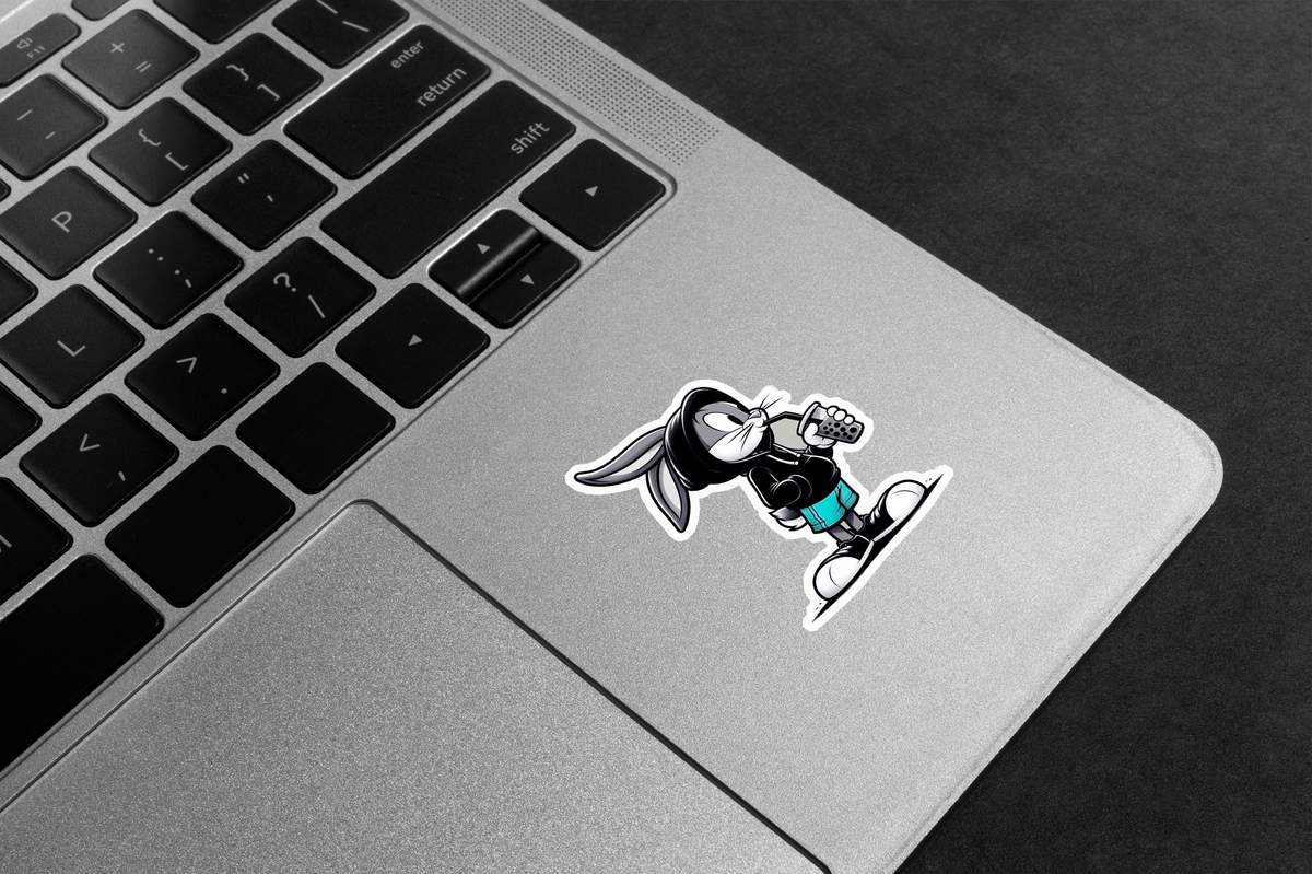 Bugs Bunny Bubble Tea Premium Vinyl Stickers