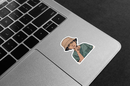 Shush Quiet Boy Premium Vinyl Stickers