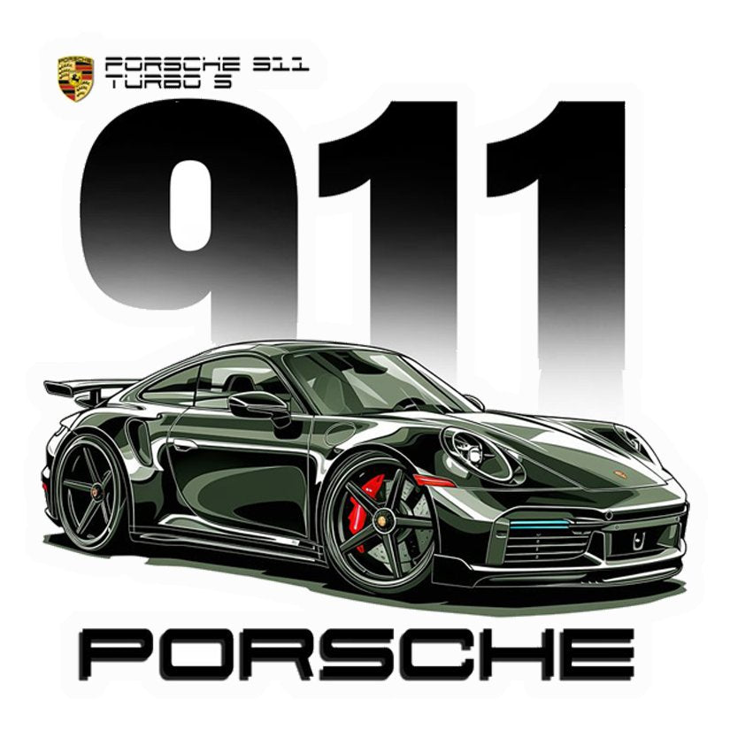 Porsche 911 Turbo S Premium Vinyl Stickers