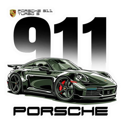 Porsche 911 Turbo S Premium Vinyl Stickers
