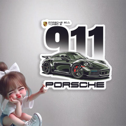 Porsche 911 Turbo S Premium Vinyl Stickers