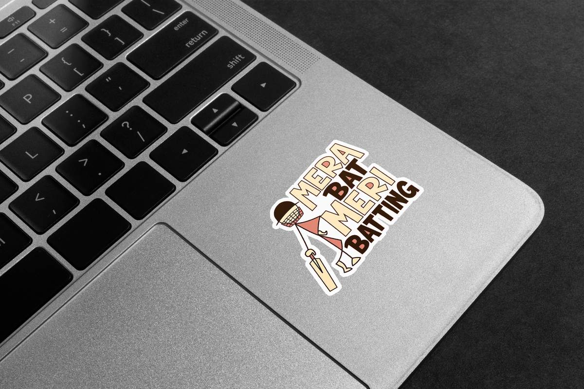 Mera Bat Meri Batting Premium Vinyl Stickers