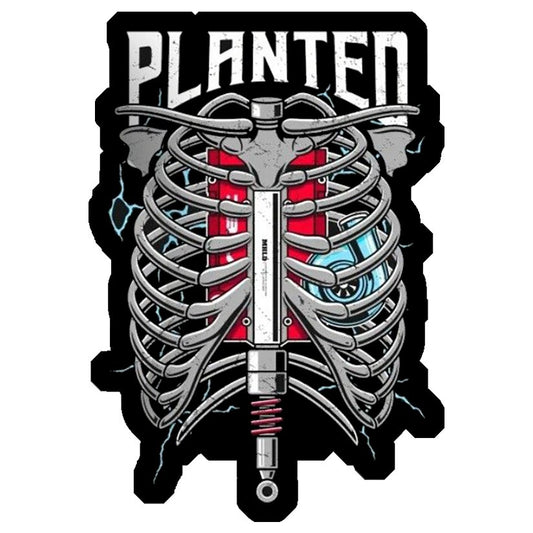 Planted Engine Ribcage Premium Vinyl Stickers
