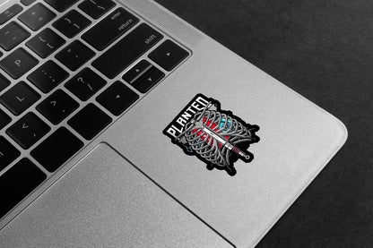 Planted Engine Ribcage Premium Vinyl Stickers