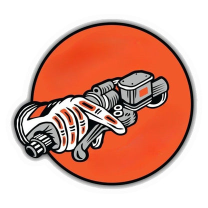 Motorcycle Brake Hand Premium Vinyl Stickers