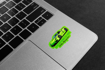 Porsche 918 Spyder Green Premium Vinyl Stickers