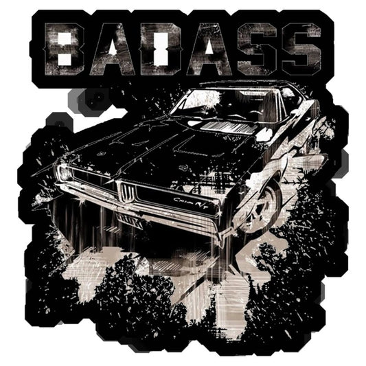Badass Muscle Car Premium Vinyl Stickers