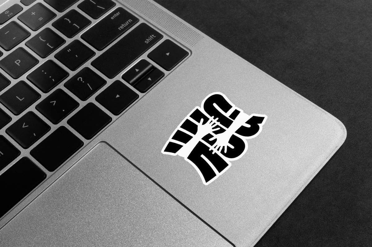 Hug Word Art Premium Vinyl Stickers