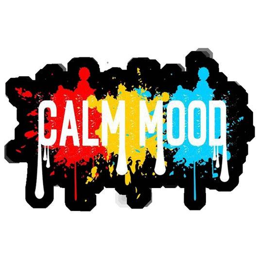 Calm Mood Splatter Art Premium Vinyl Stickers
