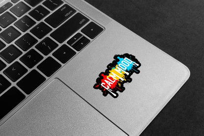Calm Mood Splatter Art Premium Vinyl Stickers