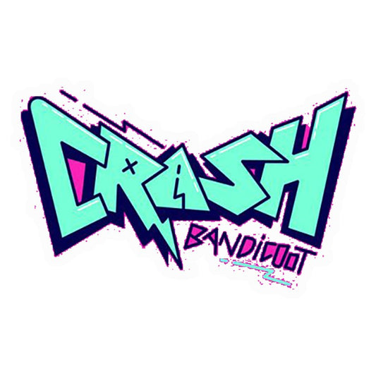 Crash Bandicoot Logo Premium Vinyl Stickers
