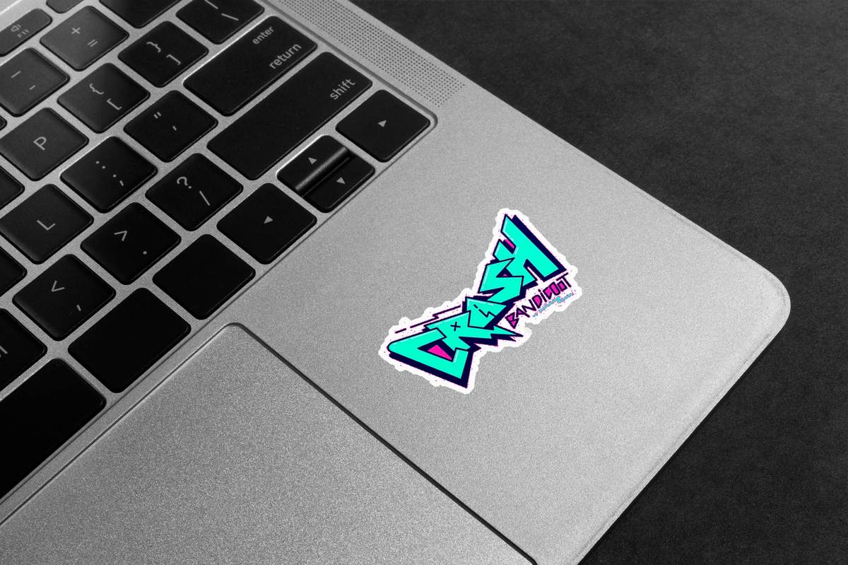 Crash Bandicoot Logo Premium Vinyl Stickers