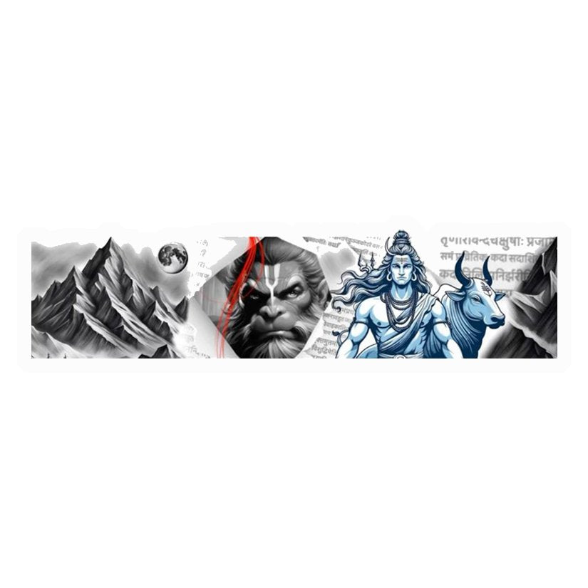 Shiva Hanuman Divine Premium Vinyl Stickers