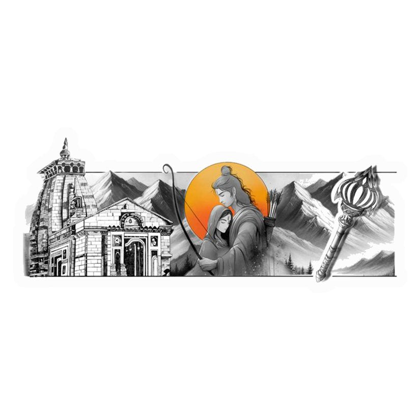 Ram Sita Embrace Premium Vinyl Stickers