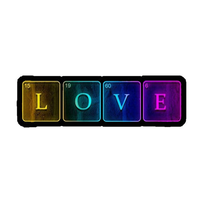 Periodic Table Love Premium Vinyl Stickers