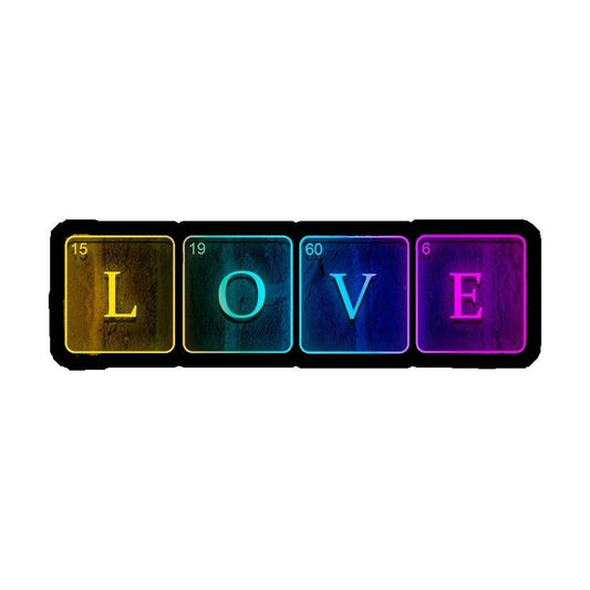 Periodic Table Love Premium Vinyl Stickers