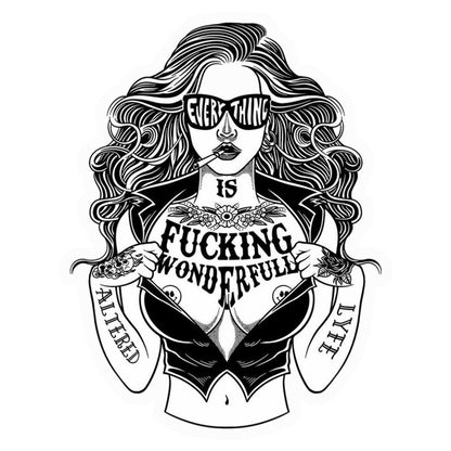 F***ing Wonderful Life Premium Vinyl Stickers