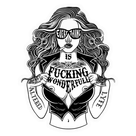 F***ing Wonderful Life Premium Vinyl Stickers