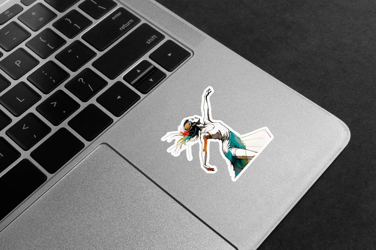 Abstract Dancer Art Premium Vinyl Stickers