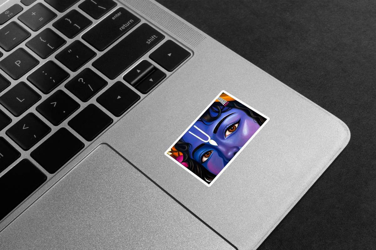 Krishna Divine Eyes Premium Vinyl Stickers