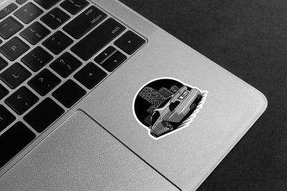 City Skyline Sedan Premium Vinyl Stickers