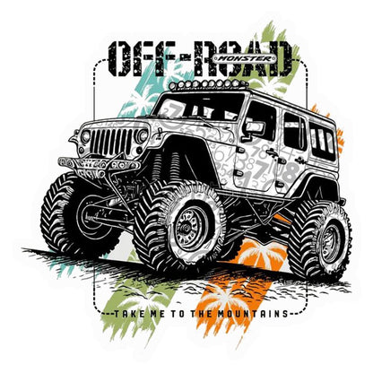Off-Road Mountains Jeep Premium Vinyl Stickers