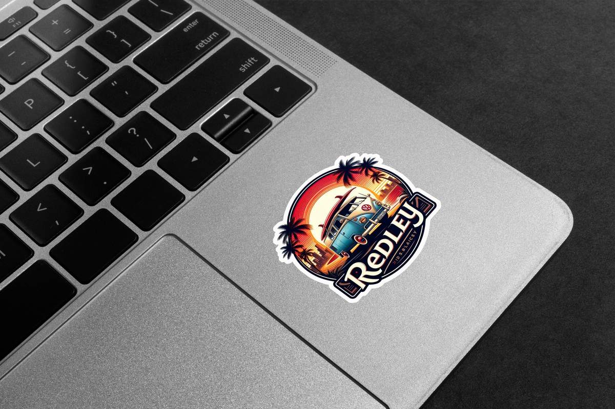 Redley Surf Van Premium Vinyl Stickers
