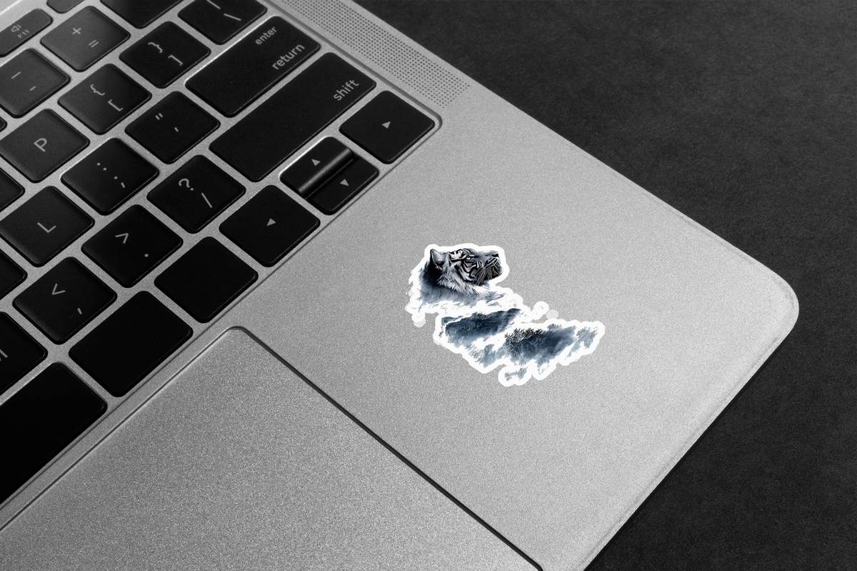 Misty Mountain Tiger Premium Vinyl Stickers