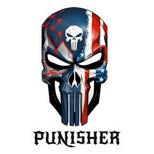 Punisher USA Skull Premium Vinyl Stickers