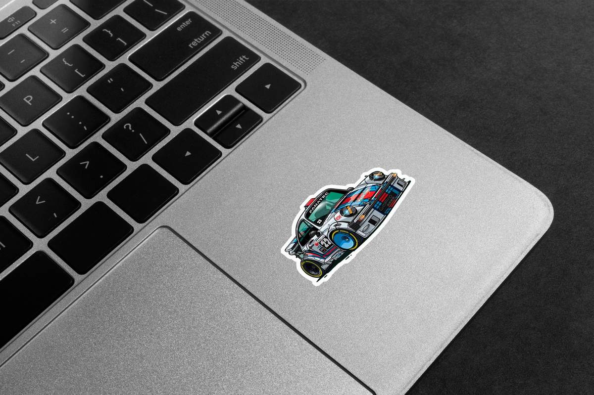 Martini Porsche Race Premium Vinyl Stickers