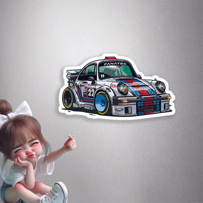 Martini Porsche Race Premium Vinyl Stickers