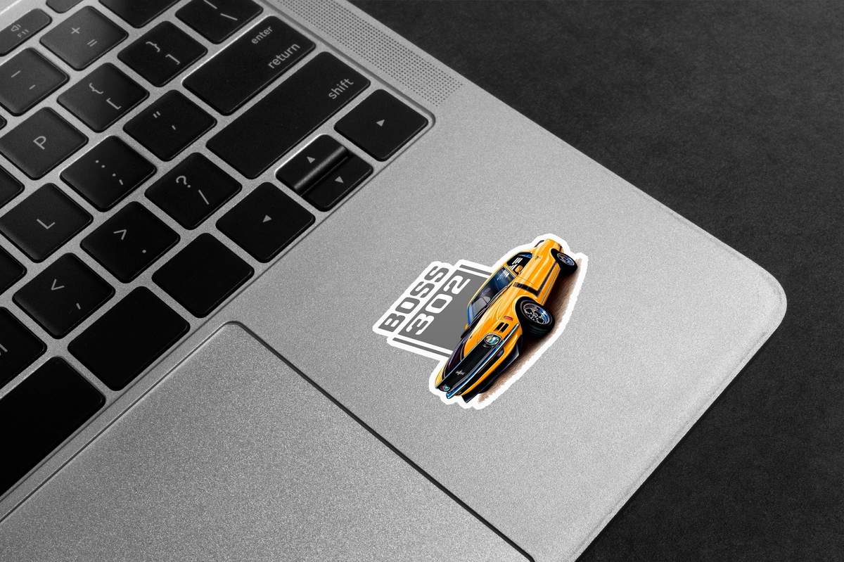 Mustang Boss 302 Car Premium Vinyl Stickers