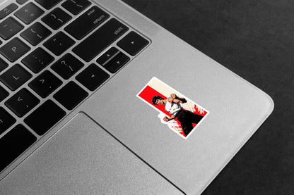 Bruce Lee Dynamic Pose Premium Vinyl Stickers