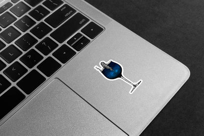 Galaxy Wine Bathtub Premium Vinyl Stickers