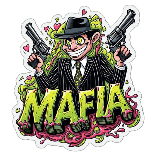 Cartoon Mafia Boss Premium Vinyl Stickers