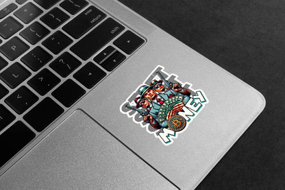 Mafia Bitcoin Money Premium Vinyl Stickers