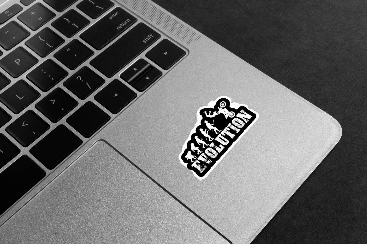 Motocross Evolution Premium Vinyl Stickers