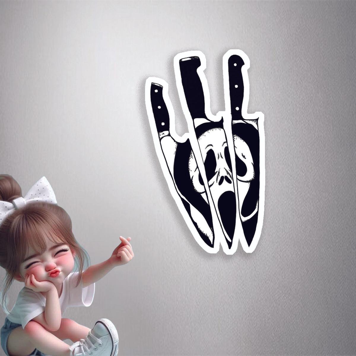 Scream Knives Horror Premium Vinyl Stickers