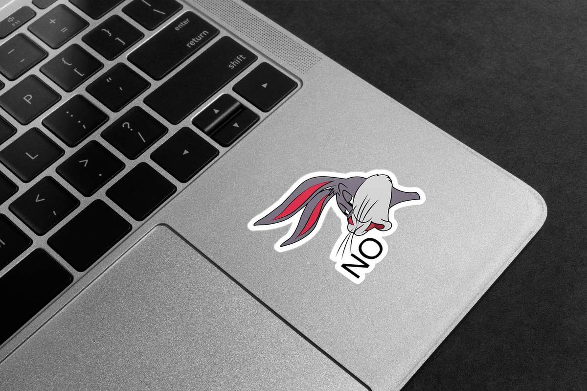 Bugs Bunny No Premium Vinyl Stickers